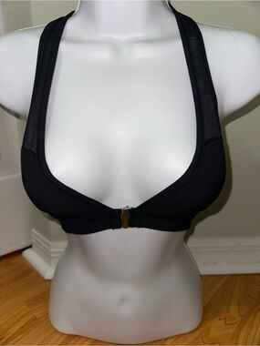 Black Front-Zip Sports Bralette - Women sports bra Lululemon